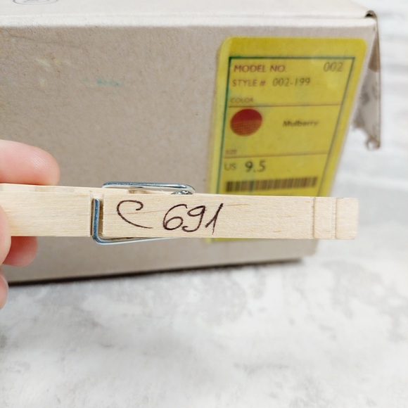 NEW Rothy's The Flat Purple Knit Gold Pointy Toe Slip On Loafers C691 - Picture 10 of 10